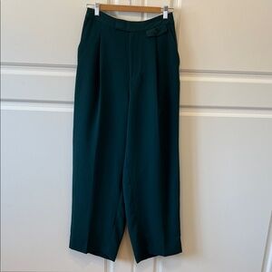 Madewell Harlow Wide Leg Trouser, Deep Green 30/10